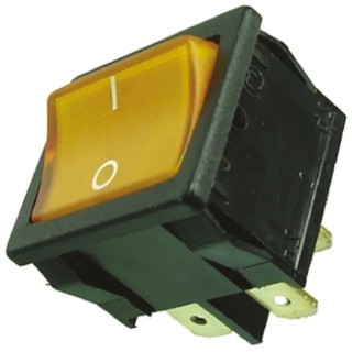 Marquardt Illuminated DPST On-Off On-Off Panel Rocker Switch Polyamide Housing 1800 Series 10A 250V AC 28V DC 1805.7104
