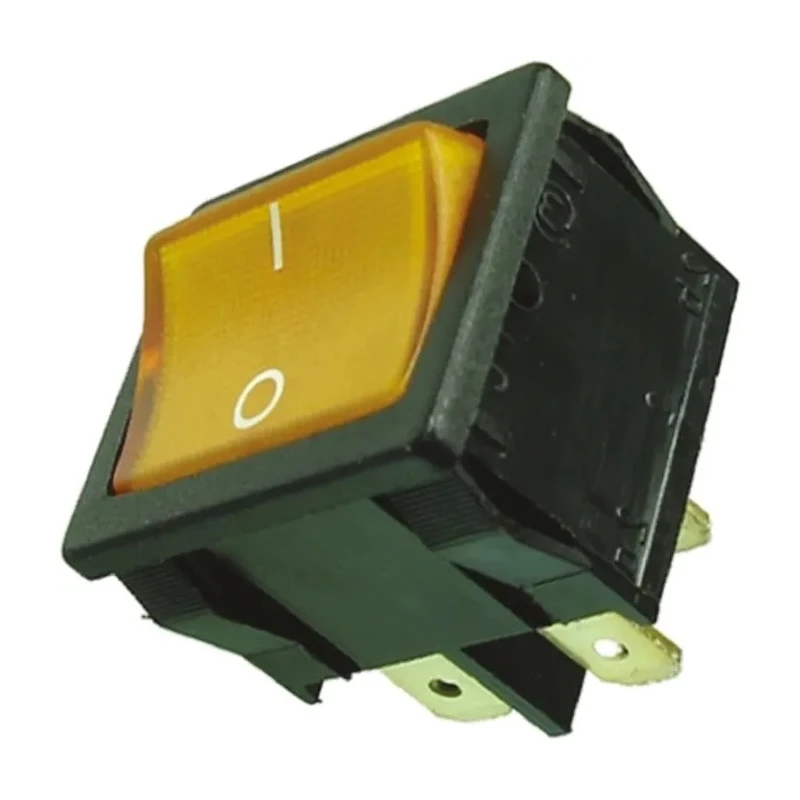 Marquardt Illuminated DPST On-Off On-Off Panel Rocker Switch Polyamide Housing 1800 Series 10A 250V AC 28V DC 1805.7104