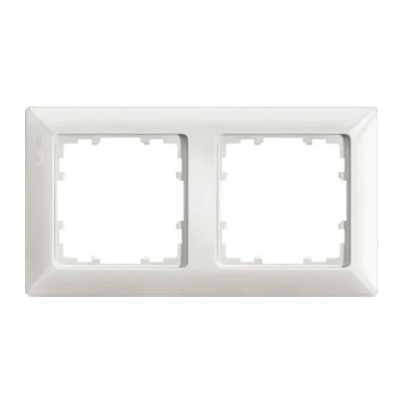Siemens White Thermoplastic 2 Gang Switch Frame 5TG2552-0