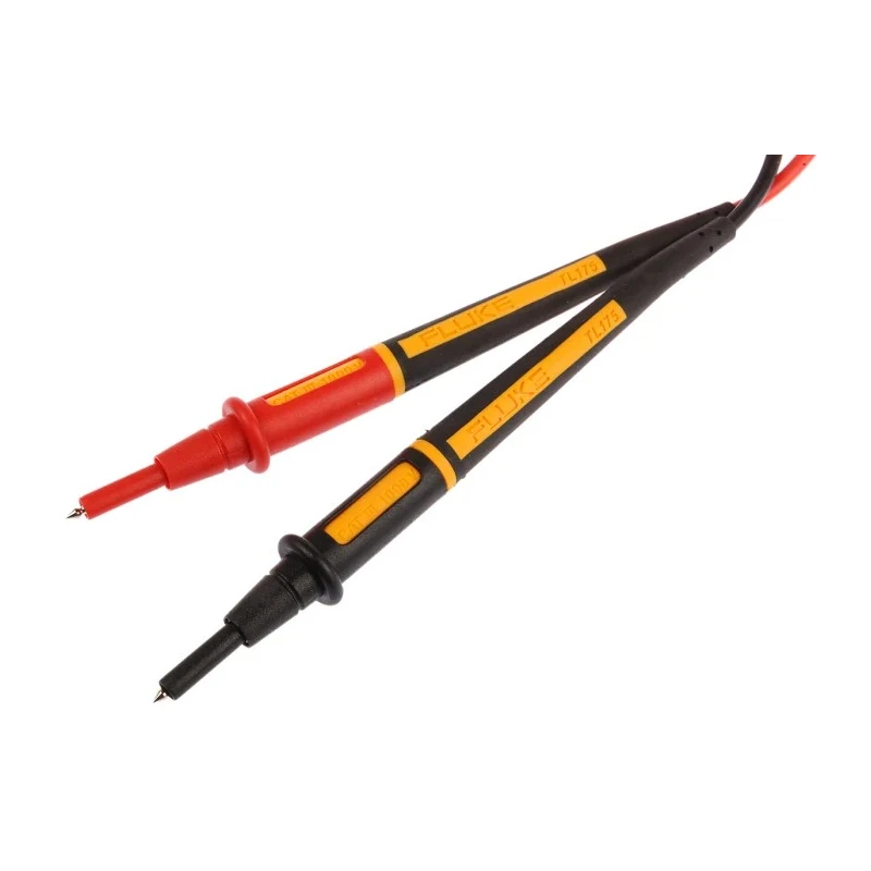Fluke Multimeter Test Lead Kit TL175 CAT III CAT IV 10A 19mm Lead Length 1600kV Safety Voltage Taiwan TL175