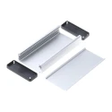Hammond Clear Anodised Aluminium Enclosure 160 mm x 78 mm x 27 mm, IP54 Rated 1455J1602