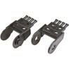 Igus Polymer Cable Trunking Accessory 25 mm, Cable Chain Mounting Bracket, Black, Model 2030.34PZB
