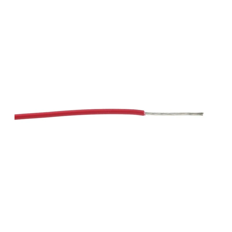 Alpha Wire Ecogen Ecowire Series Red 0.2 mm² Hook Up Wire 600V 105°C, 24 AWG, 7 x 0.20 mm Strands 305 m 6712 RD001