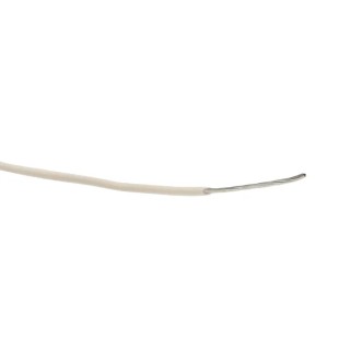 Alpha Wire Ecogen Ecowire Series White 0.2 mm² 600V Hook Up Wire, 24 AWG, 7x0.20mm Strands, 305m Length, Modified 6712 WH001