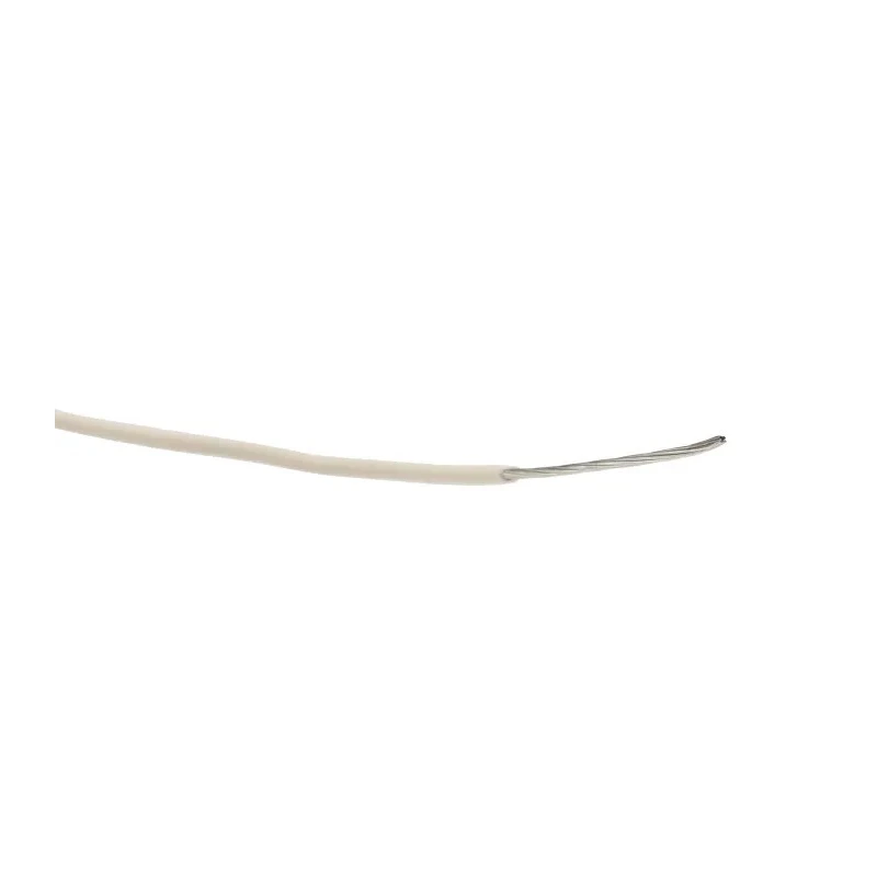 Alpha Wire Ecogen Ecowire Series White 0.2 mm² 600V Hook Up Wire, 24 AWG, 7x0.20mm Strands, 305m Length, Modified 6712 WH001