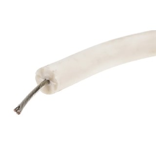 Alpha Wire Hook Up Wire Silicone Series White 0.75 mm² 18 AWG 16/0.25 mm Strands 30 m 391897 WH005