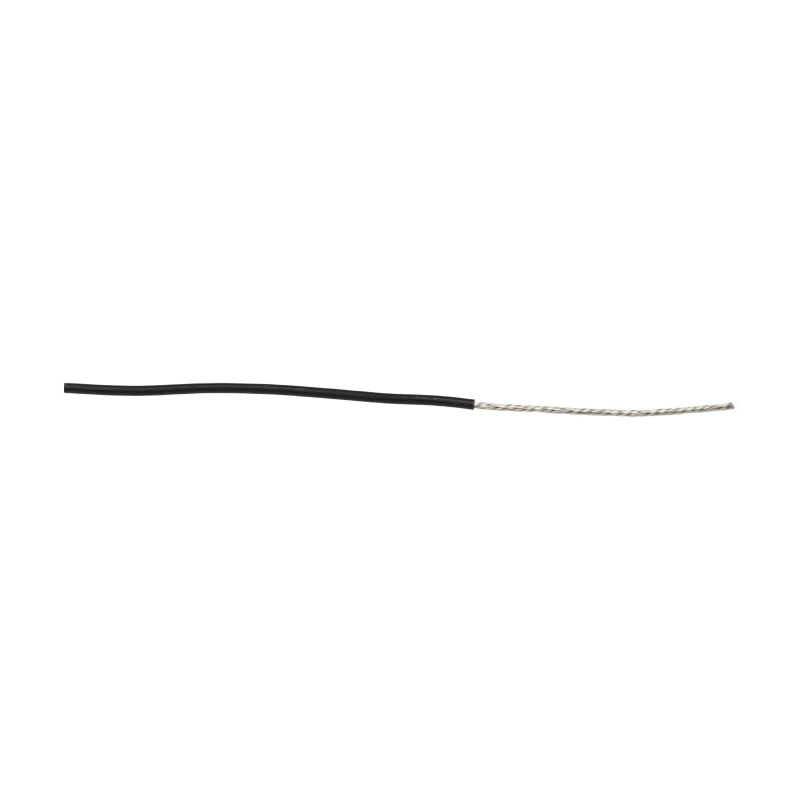 Alpha Wire Ecogen Ecowire Series Black 0.52 mm² 20 AWG Hook Up Wire Tinned Copper Conductor MPPE Insulation 600V 6714 BK001