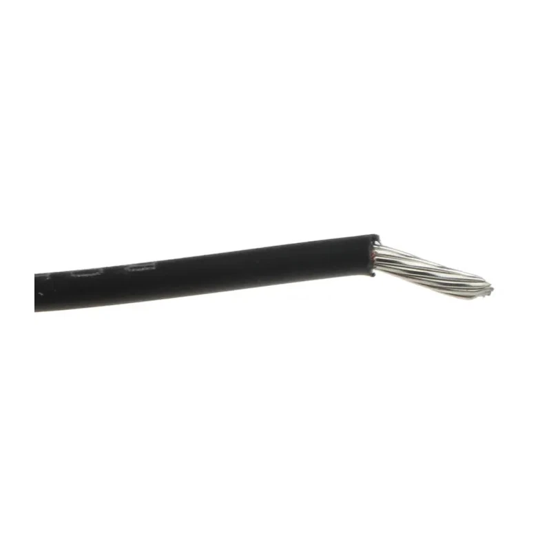Alpha Wire Ecogen Ecowire Series Black 0.52 mm² 20 AWG Hook Up Wire Tinned Copper Conductor MPPE Insulation 600V 6714 BK001