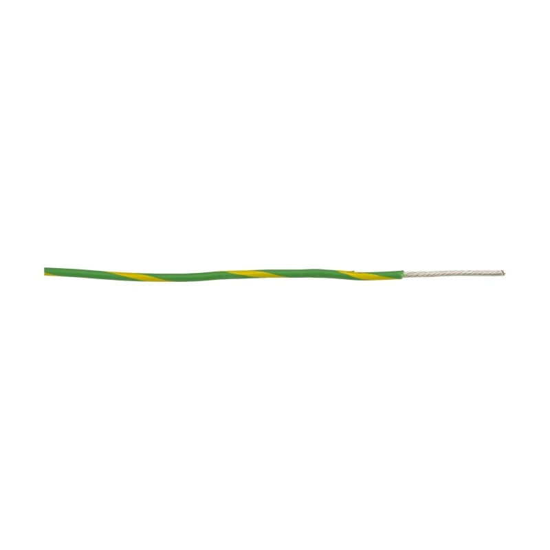 Alpha Wire Ecogen Ecowire Series Yellow Green 0.75 mm² Hook Up Wire 18 AWG 16/0.25 mm Strands 305 m 6715 GY001