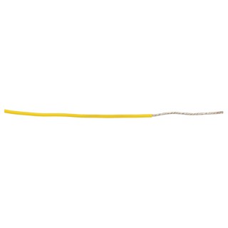 Alpha Wire Ecogen Ecowire Series Yellow 0.52 mm² Hook Up Wire, 20 AWG, 10 x 0.25 mm Strands, 305 m Length 6714 YL001