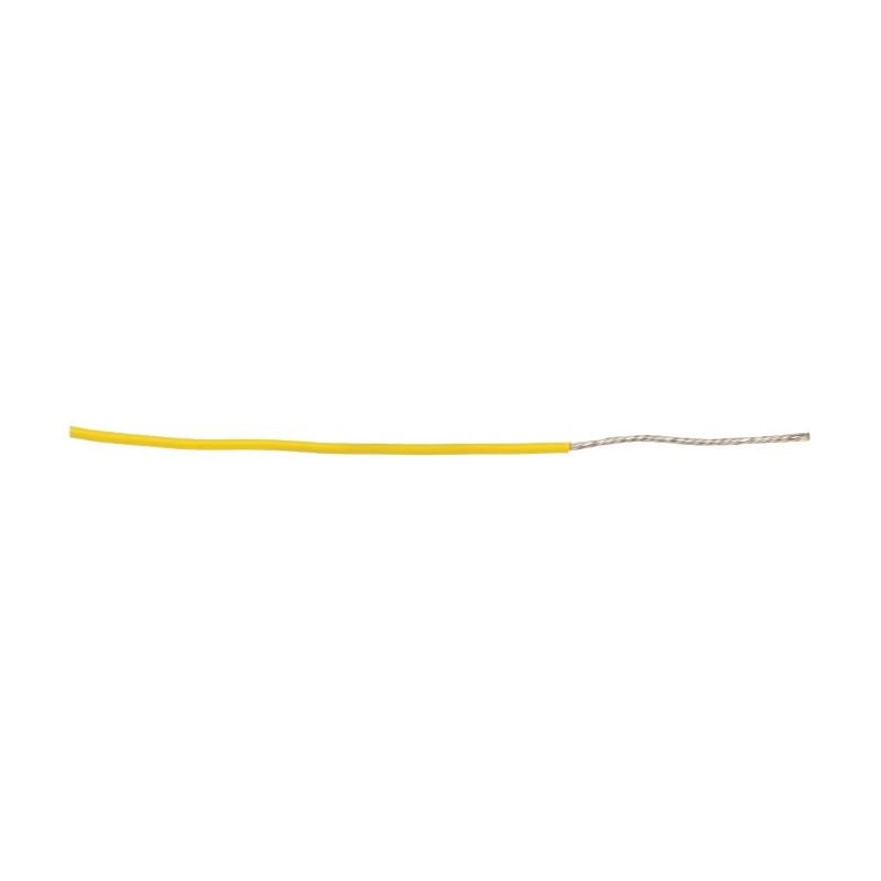 Alpha Wire Ecogen Ecowire Series Yellow 0.52 mm² Hook Up Wire, 20 AWG, 10 x 0.25 mm Strands, 305 m Length 6714 YL001
