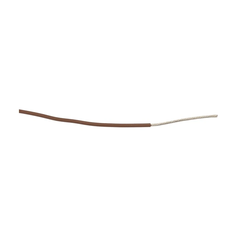 Alpha Wire Ecogen Ecowire Series Brown 0.75 mm² Hook Up Wire, 18 AWG, 16/0.25 mm Strands, 305 m Length, Modified 6715 BR001
