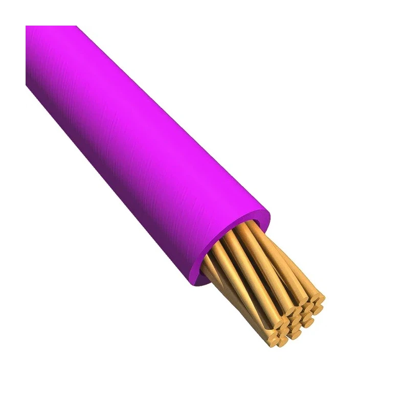 Alpha Wire Ecogen Ecowire Series Purple 0.75 mm² 18 AWG Hook Up Wire, 16/0.25 mm Strands, 305 m Length, Modified 6715 VI001