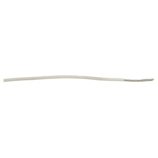 Alpha Wire Ecogen Ecowire Series White 0.75 mm² Hook Up Wire, 18 AWG, 16/0.25 mm Strands, 305 m Length, Modified 6715 WH001