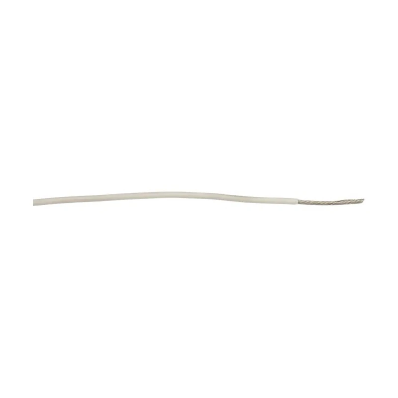 Alpha Wire Ecogen Ecowire Series White 0.75 mm² Hook Up Wire, 18 AWG, 16/0.25 mm Strands, 305 m Length, Modified 6715 WH001