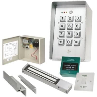 RS PRO Door Entry Button Access Control Kit 12V, Weather and Vandal Resistant 741-8221