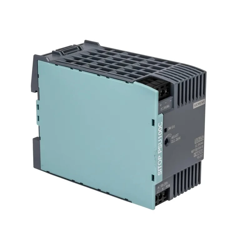 Siemens SITOP Switch Mode DIN Rail Power Supply 1 Phase AC/DC Input 85-264V Output 24V DC 4A 96W Efficiency 88% PSU100C