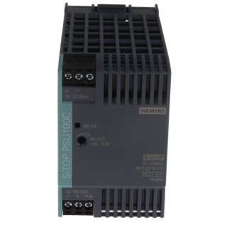 Siemens SITOP PSU100C Switched Mode DIN Rail Power Supply 1-Phase 264V AC/DC Input 12V DC 6.5A Output 78W PSU100C