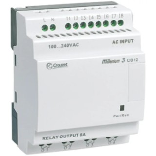 Crouzet Millenium 3 Series Logic Module 8-Input Digital Input 4 Outputs Relay Output 24V DC 8A 88974021