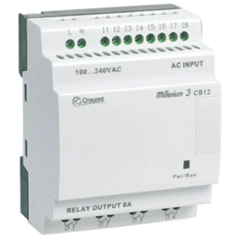 Crouzet Millenium 3 Series Logic Module 8-Input Digital Input 4 Outputs Relay Output 24V DC 8A 88974021