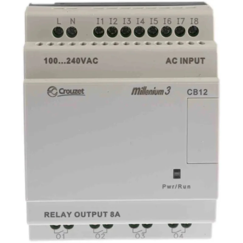 Crouzet Millenium 3 Series Logic Module 8 Digital Inputs 4 Relay Outputs 8A Contact Current 230V AC 88974023