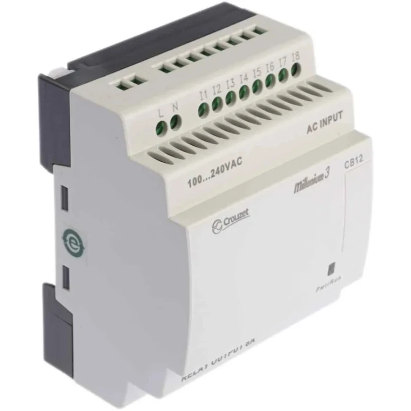 Crouzet Millenium 3 Series Logic Module 8 Digital Inputs 4 Relay Outputs 8A Contact Current 230V AC 88974023