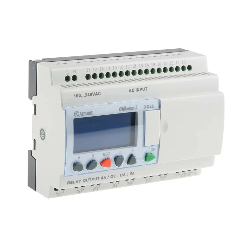 Crouzet Millenium 3 Series Logic Module 16 Digital Inputs 10 Relay Outputs 230V AC 8A Relay Output 88974163