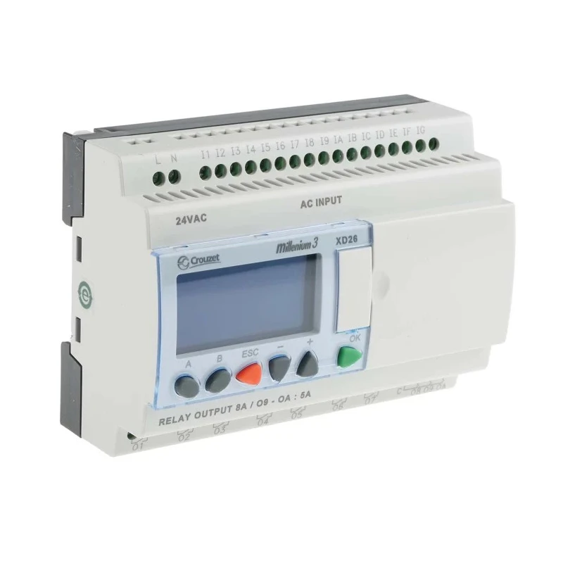 Crouzet Millenium 3 Series Logic Module 16-Input Digital, 10 Relay Outputs, 24V AC 8A Output Current 88974164