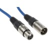 RS PRO Female XLR to Male XLR Audio Cable, Blue PVC Jacket, 10 m Length 742-4526