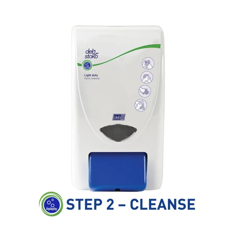 SCJ Professional Wall Mounted Manual Soap Dispenser 2 L with Anti-Bacterial BioCote Protection LGT2LDP