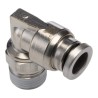 SMC Stainless Steel Pneumatic Fitting Male R 1/8 in Threaded-to-Tube Push-in 6mm KQG2