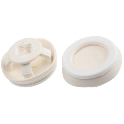 WISKA CLIXX White Polypropylene Thermoplastic 25 mm Cable Grommet for 9-17 mm Cable Diameter CLIXX M25/W