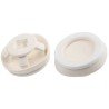 WISKA CLIXX White Polypropylene Thermoplastic 25 mm Cable Grommet for 9-17 mm Cable Diameter CLIXX M25/W