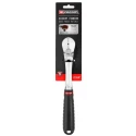 Facom 1/2 in Ratchet with Bi-Material Elastomer Handle, Satin Chrome Finish, 262mm Overall Length SL.161PB