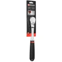 Facom 1/2 in Ratchet with Bi-Material Elastomer Handle, Satin Chrome Finish, 262mm Overall Length SL.161PB
