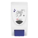 SCJ Professional Wall Mounted Manual Soap Dispenser 4 L White Blue Plastic with BioCote Antimicrobial Protection LGT4LDR