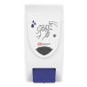 SCJ Professional Wall Mounted Manual Soap Dispenser 4 L White Blue Plastic with BioCote Antimicrobial Protection LGT4LDR
