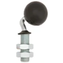 ALWAYSE Ball Transfer Unit 35 mm Diameter Rubber, Stud Mount, 13.5 mm Stud Diameter ACR35LH