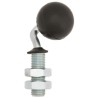 ALWAYSE Ball Transfer Unit 35 mm Diameter Rubber, Stud Mount, 13.5 mm Stud Diameter ACR35LH