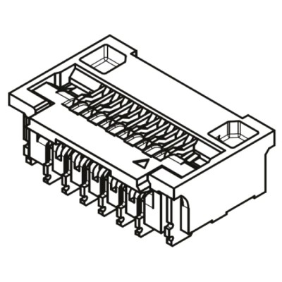Molex 0.25 mm Pitch 25 Way Right Angle Female FPC Connector, Bottom Contact 502078-2510
