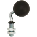 ALWAYSE Ball Transfer Unit with 50 mm Diameter Rubber Ball, Stud Mount, 13.5 mm Stud Diameter ACR50LH