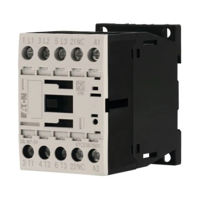 Eaton DILM Contactor 3-Pole 7 A 3 kW 230V AC Coil 400V AC Contact Voltage 276585 DILM7-01(230V50HZ,240V60HZ)