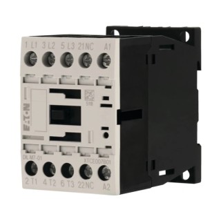 Eaton DILM Contactor, 110V AC Coil Voltage, 3-Pole, 7A Contact Current, 3 kW Power 276582 DILM7-01(110V50HZ,120V60HZ)