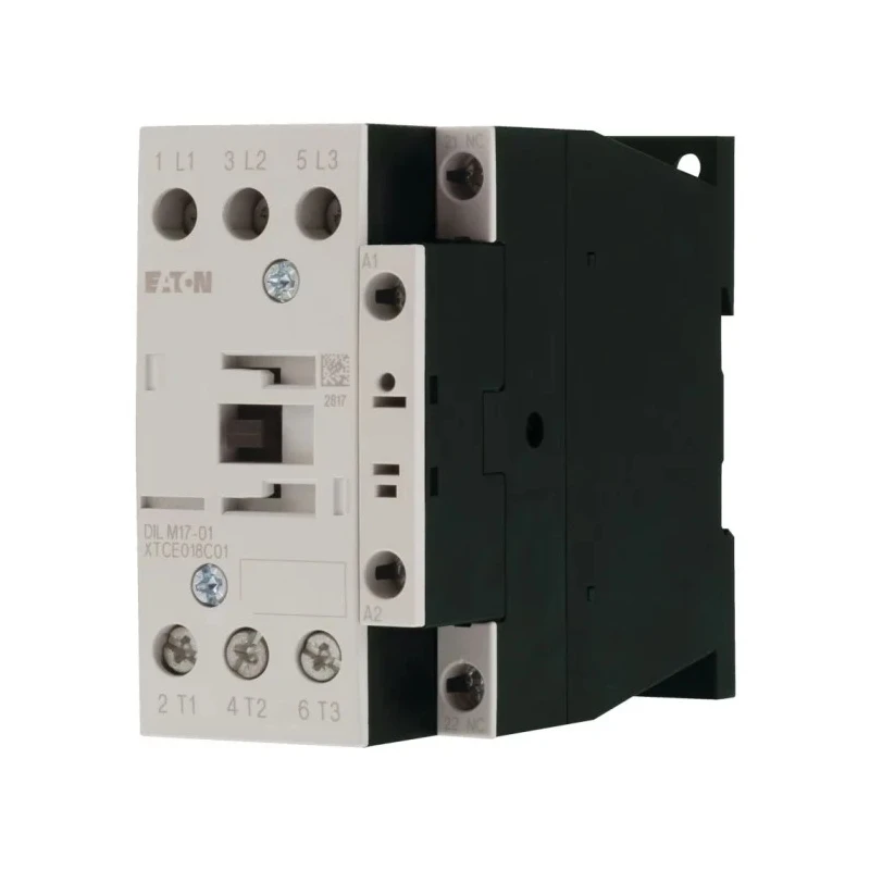 Eaton 3-Pole Contactor DILM17-01(RDC24) 24V DC Coil, 17 A, 7.5 kW, 400V AC 277050 DILM17-01(RDC24)