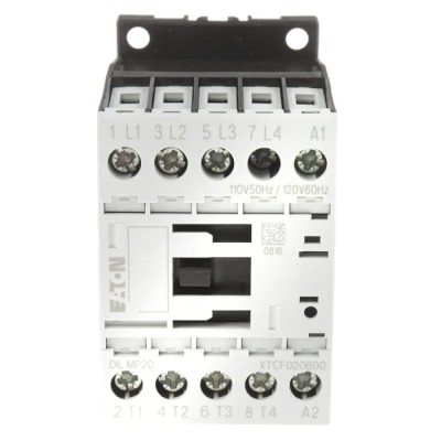 Eaton DILM Contactor 110V AC Coil, 4-Pole, 22 A, 5.5 kW Power Rating, 4 NO, 400V AC 276967 DILMP20(110V50HZ,120V60HZ)