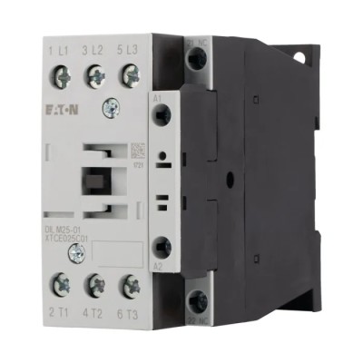 Eaton DILM Series 3-Pole Contactor, Motor Control, 110V AC Coil, 25A Current, 11kW 277161 DILM25-01(110V50HZ,120V60HZ)
