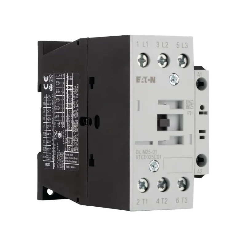 Eaton DILM Series 3-Pole Contactor, Motor Control, 110V AC Coil, 25A Current, 11kW 277161 DILM25-01(110V50HZ,120V60HZ)