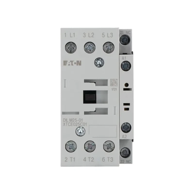 Eaton DILM Series 3-Pole Contactor, Motor Control, 110V AC Coil, 25A Current, 11kW 277161 DILM25-01(110V50HZ,120V60HZ)