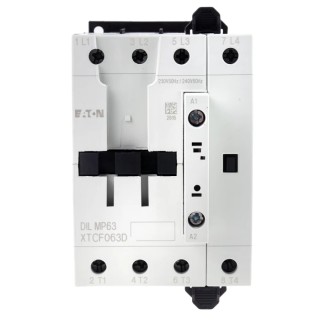Eaton Contactor 230V AC Coil Voltage, 4-Pole, 63A, 18.5 kW Power Rating, Screw Clamp 109855 DILMP63(230V50HZ,240V60HZ)