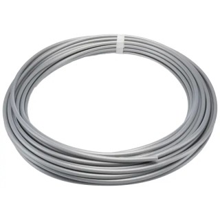 SMC Compressed Air Pipe Silver Polyurethane 6 mm Outside Diameter 4 mm Inside Diameter 20 m Length TU Series TU0604S1-20